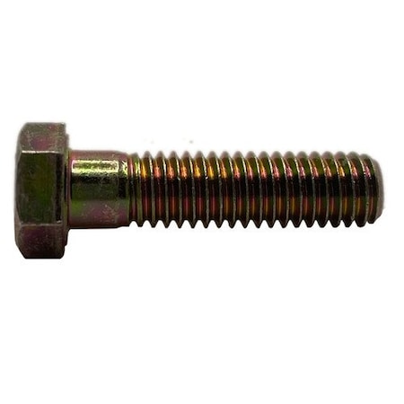 M8 Hex Head Cap Screw, Zinc & Yellow Plated 16 Mm L